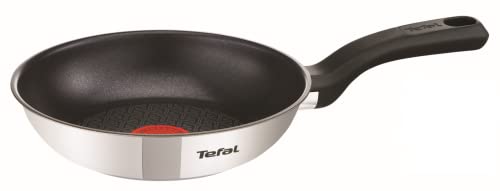 - Tefal 20cm Comfort Max Stainless Steel Non-Stick Frying Pan | Silver -