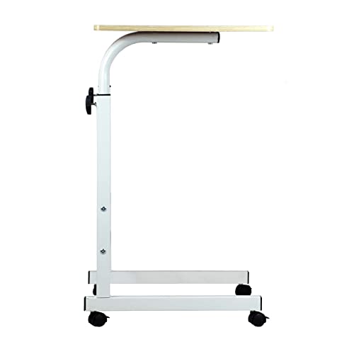 - Simpahome Height Adjustable Mobile Table Workstation | Laptop Overbed Multi Table -