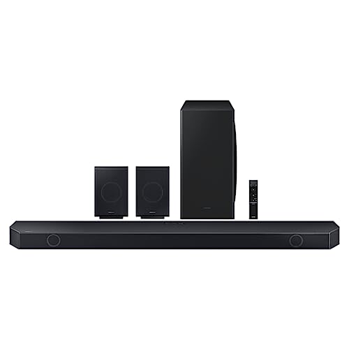 - Samsung Q930C Soundbar Speaker | 17 Speaker Home Sound System With Adaptive Sound | Smart Surround Sound, Bluetooth, WiFi & Airplay -