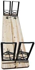 - FEFE Large 3 Piece Wooden Folding Picnic Beer Table -