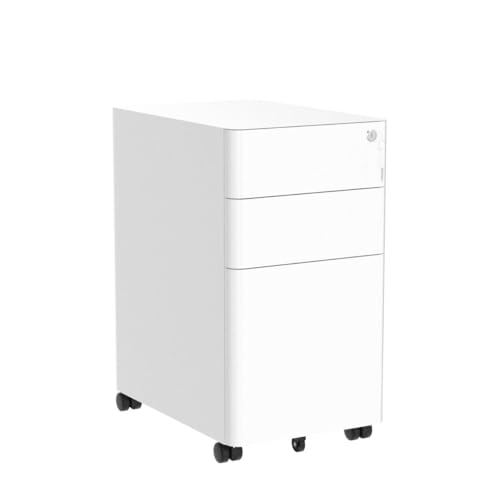- YITAHOME File Cabinet Metal with 3 Lockable Drawers, Mobile Filing Cabinet for Home Office, Under Desk File Office Drawers