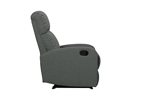 - EVRE Recliner Arm Chair | Adjustable Leg Rest | Reclining Functions Fabric -