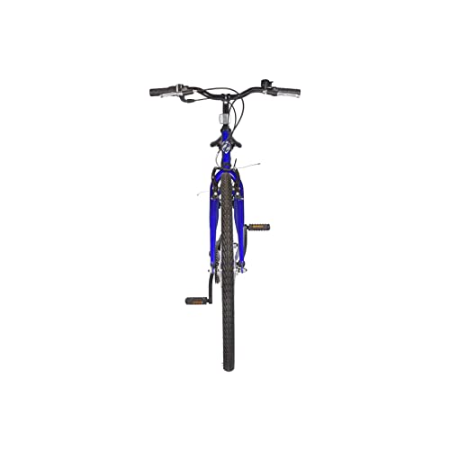 - Wildtrak - Steel Trekking Bike, Adult, 700C, 6 Speed - Blue