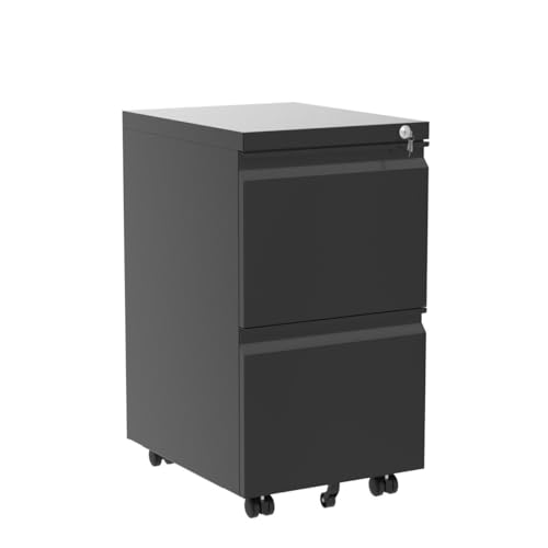 - YITAHOME Mobile Filing Cabinet with 2 Lockable Drawers