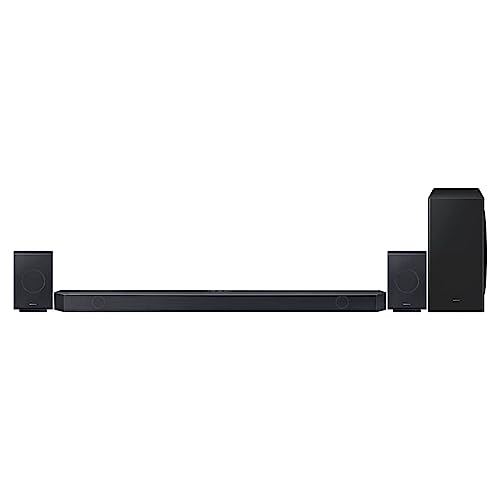 - Samsung Q930C Soundbar Speaker | 17 Speaker Home Sound System With Adaptive Sound | Smart Surround Sound, Bluetooth, WiFi & Airplay -