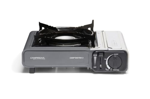 Campingaz Camp Bistro 3 Stove, 1 Burner, Camping Stove, 2200-watt Capacity, Compact Outdoor Cooker, includes Carry case for Easy Transport, Black