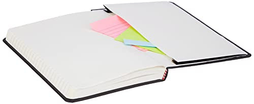 Amazon Basics Classic Notebook, Large, Ruled, Black