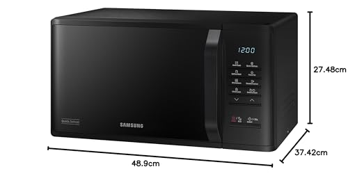 - Samsung MS23K3513AK Solo Microwave | 23 Litre | Black -