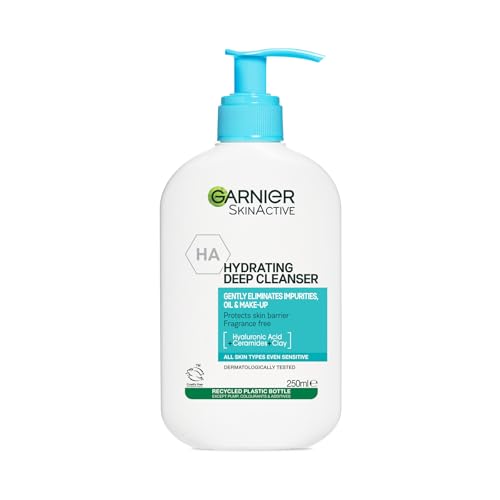- Garnier Gentle Deep Face Cleanser | With Hydrating Hyaluronic Acid | Protecting Ceramides | Purifying Clay | Fragrance Free -