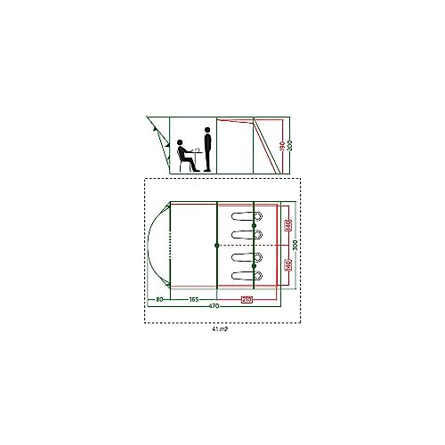 Coleman Tent Vail 4 | Family tent for 4 persons | large 4 man camping tent with 2 extra-large sleeping compartments and vestibule | quick to set up | waterproof HH 4,000 mm