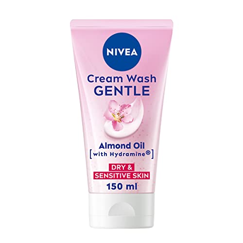 - NIVEA Gentle Face Cream Wash | (150ml) | Face Cleanser with Almond Oil -