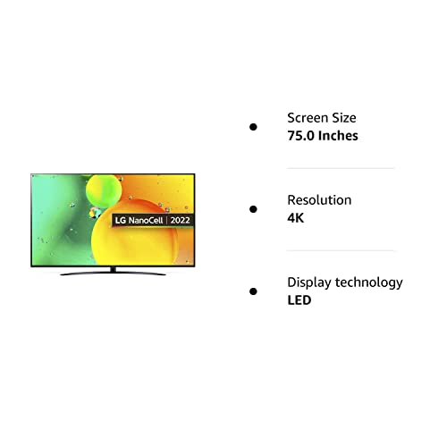 - LG NanoCell NANO76 75" | 4K Smart TV -
