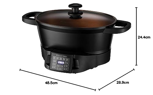- Russell Hobbs Good-to-Go 6.5L Electric Multicooker | 8 Digital Functions -