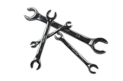 - US PRO 6 Piece Metric 6 Point Flare Nut Spanner Wrench Set -