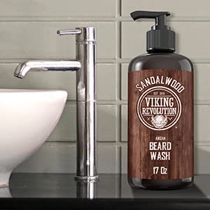 - Viking Revolution - Beard Shampoo - Natural Beard Wash With Argan & Jojoba Oils -