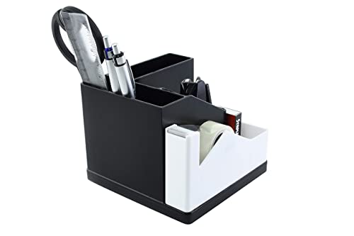 - EXERZ Desk Organiser/Pen Holder/Desk Tidy/Rotating 360° | Stationery Included -