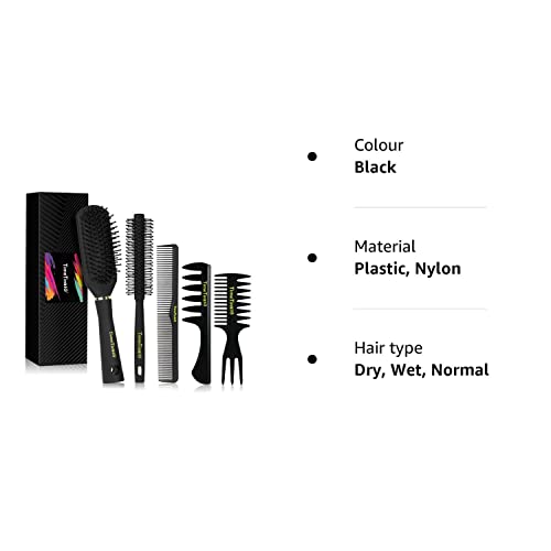 - TimeTinkle Styling Hair Comb and Brush Set for Men | Men's Hair Comb -