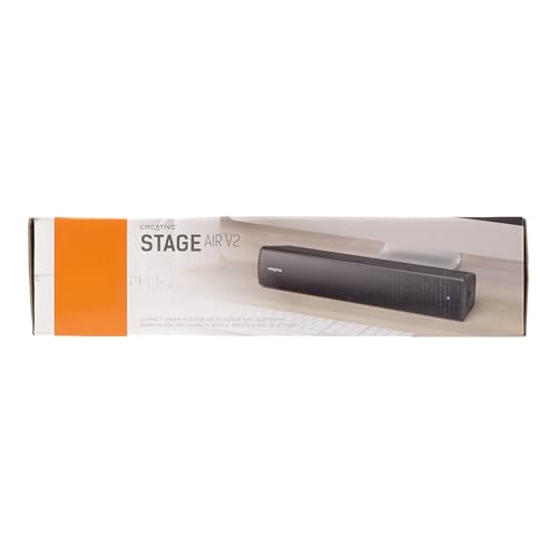 CREATIVE - Stage Air V2 Compact Under-monitor Soundbar, Black