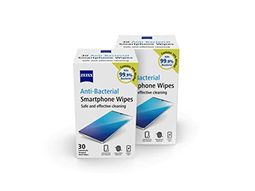 - ZEISS Anti-Bacterial Smartphone Screen Wipes, for Computers, Cameras and Binoculars
