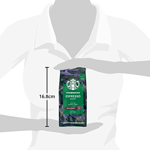 - STARBUCKS Espresso Roast | Dark Roast | Whole Bean Coffee 200g (Pack of 6) -