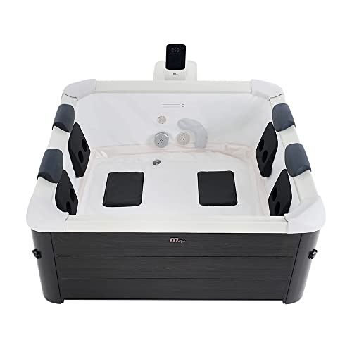 - MSpa Oslo Hot Tub | Wi-Fi Control | LED Lighting | Hydrotherapy Jets | Cover Included -