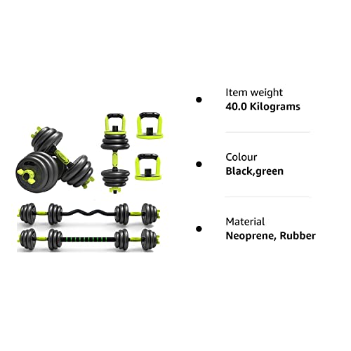 - Strongway® Adjustable 6 in 1 Dumbbell | Straight and Curl | Barbell | Kettlebell Push Up Set -