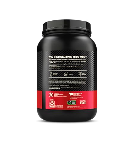 - Optimum Nutrition Gold Standard Whey Protein | Muscle Building Powder with Naturally Occurring Glutamine and Amino Acids -