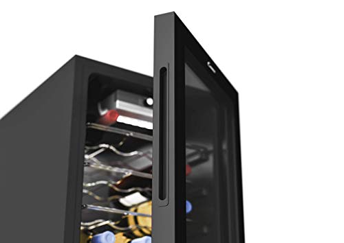CANDY CWC021MKN Freestanding Wine Cooler, Single Zone Temperature, 85 liters, Black, Noise level: decibels 39