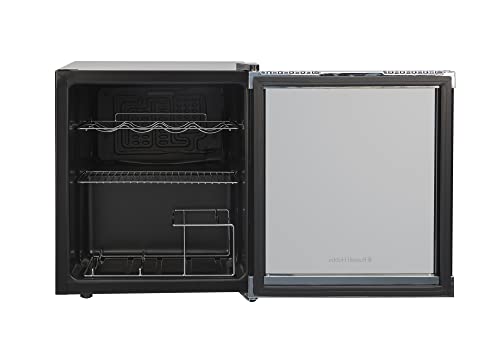 - Russell Hobbs Mini Fridge | 12 Bottle/46L | Freestanding Black Table Top Mini Beer & Wine Fridge -