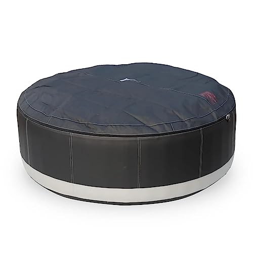 - MSpa Inflatable Hot Tub | Luxury Camaro Premium Series | Bubble Portable | 4 Person Round Spa -