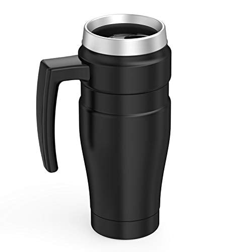 - Thermos Stainless King Travel Mug | Matt Black | 470 ml -