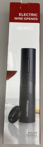 AIKARO Electric Wine Bottle Opener Automatic Electronic Corkscrew, Rechargeable