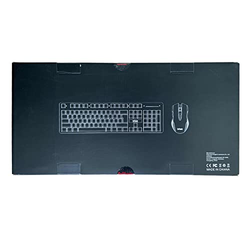 - RedThunder K10 Wireless Gaming Keyboard and Mouse Combo | LED Backlit Rechargeable -