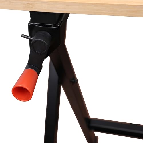 BLACK+DECKER Workmate, Work Bench Tool Stand Saw Horse Dual Clamping Crank, Heavy Duty Steel Frame, WM301