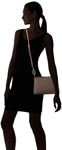- Michael Kors Trisha Medium Logo Crossbody Bag  |Triple BROWN -