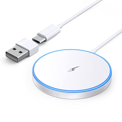 - Magnetic Wireless Charger | Fast | Apple Mag-Safe Charger for iPhone 15 Pro Max/15 Pro/15/15 Plus/14/13/12 Series AirPods 3/2/Pro/Pro 2 -