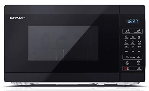 - SHARP YC-MG02U-B Compact | 20 Litre | 800W | Digital Microwave with 1000W Grill -
