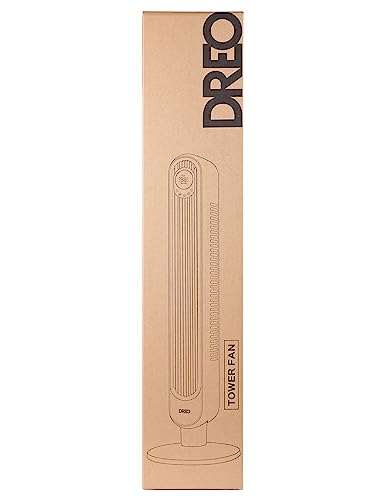 - Dreo 42 Inch Tower Fan, 6 Speeds Standing Fan | 7.3m/s Quiet Bladeless Cooling Fan | 90° Oscillating Electric Fan -