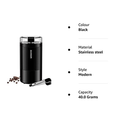 - SHARDOR Electric Coffee Grinder | Fast Grinding for Coffee Beans, Dried Spice, Nuts & Herbs with Cleaning Brush -
