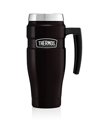 - Thermos Stainless King Travel Mug | Matt Black | 470 ml -