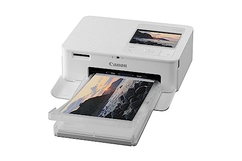 Canon SELPHY CP1500 White GB Compact Photo Printer – Wireless Printing, Long-Lasting Prints, USB-C & SD Card Connectivity – Ideal for Scrapbooks & Photo Albums