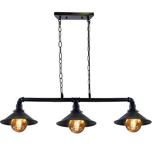 - LEDSone Industrial 3 Way Vintage Retro Style Steampunk Pipe Light Bar -