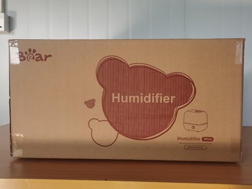 Bear 5L Top Fill Humidifier for Bedroom, 35-Hour Run Time, with Aromatherapy Tray, Ultra Quiet, 360° Expandable Steam Nozzle,Automatic Shut Off, White