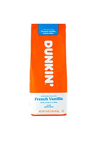 - Dunkin' Donuts French Vanilla Ground Coffee | 453 g -