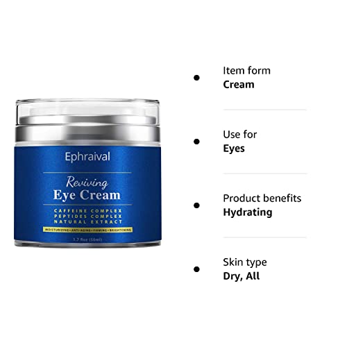 - Men's Eye Cream | Anti-aging Caffeine Eye Cream for Men | Brightens, Reduces Puffiness -