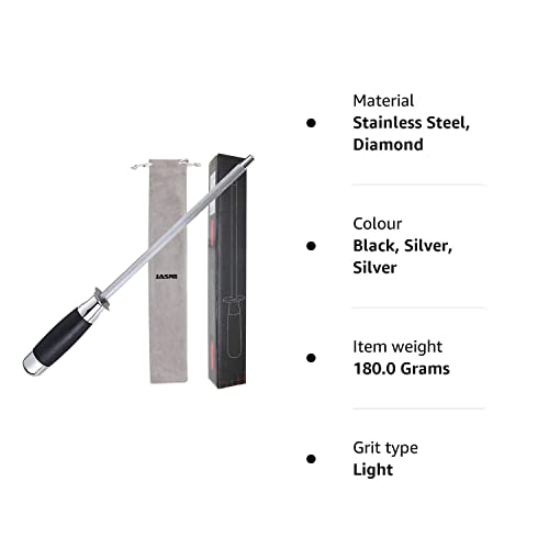 - Jasni Knife Sharpener Diamond Electroplating | Oval Shape Design | Fits All Kinds of Knives -