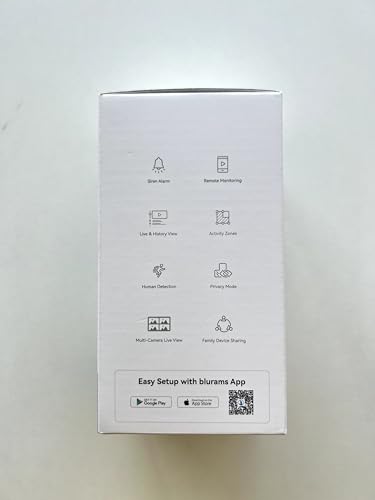 blurams Pet Camera 2K, Indoor Camera, Dog Camera, 360° Home Security Camera, WiFi Baby Monitor, Night Vision, Motion Tracking, 2-Way Talk, Cloud&SD, APP Control, Works with Alexa(2.4GHz Only)