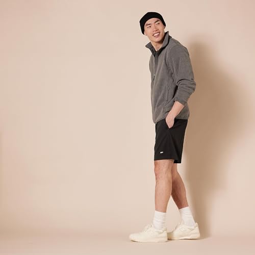 Amazon Essentials Men's Performance Tech Loose-Fit Shorts (Available in Big & Tall), Pack of 2, Black, M