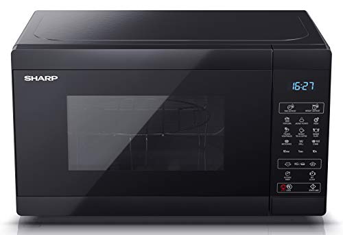 - SHARP YC-MG02U-B Compact | 20 Litre | 800W | Digital Microwave with 1000W Grill -