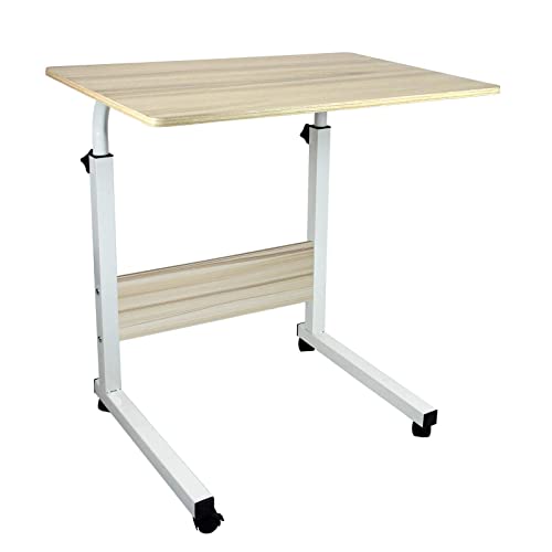- Simpahome Height Adjustable Mobile Table Workstation | Laptop Overbed Multi Table -